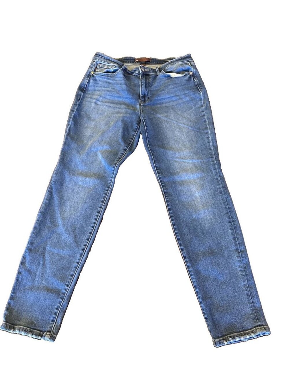 Judy Blue Mid Rise Boyfriend 13/31 Med Wash Jeans